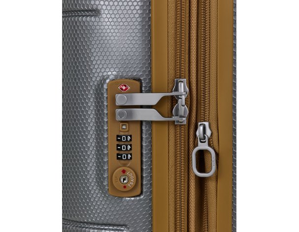 Suitcase  Echolac Atlas Pro 4-wheel, 40x55x23 cm, silver (1124TS080919200)