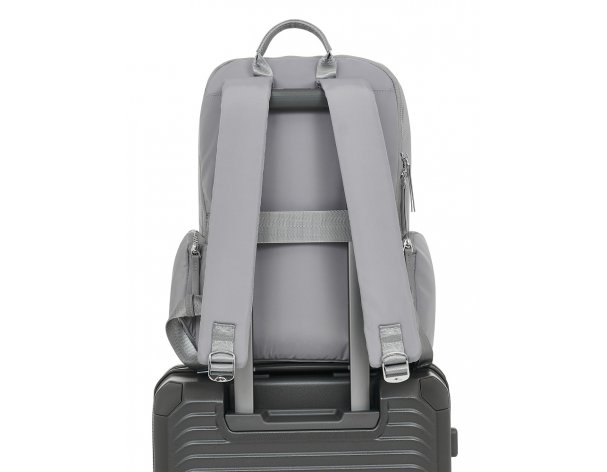 Women's backpack Magellan O Dlx Range, 13.5x40x28 cm, grey (MAGODBP14GRE)