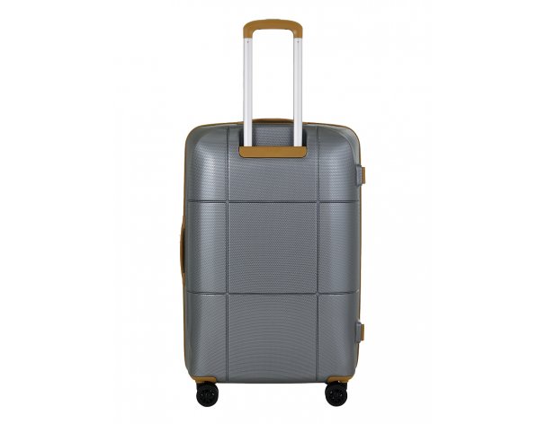 Suitcase Echolac Atlas Pro 4-wheel, 52x75x30 cm, silver (1124TS080919280)