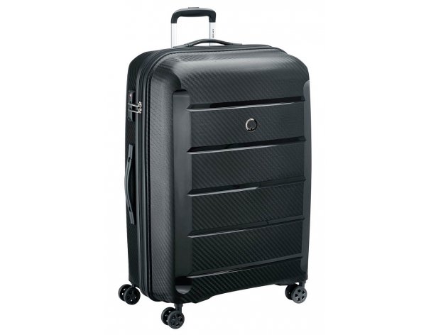 Suitcase Delsey Binalong 4-wheel, 53x75x30 cm, black (00310182100)