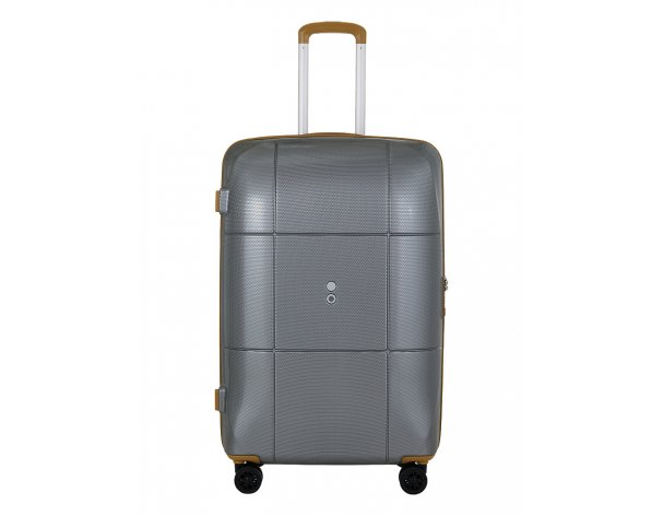 Suitcase Echolac Atlas Pro 4-wheel, 52x75x30 cm, silver (1124TS080919280)