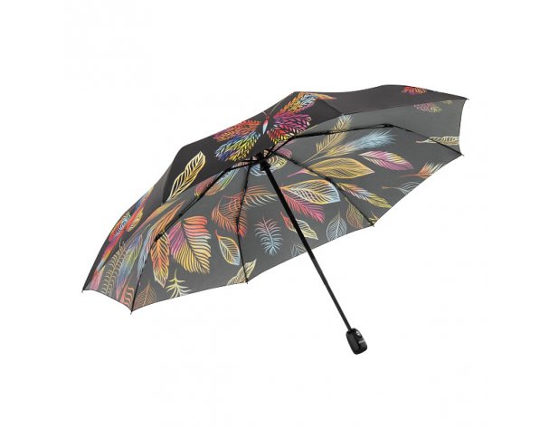 Umbrella automatic Doppler Fiber Automatic 5x5x29 cm, black/butterfly (746165SF)