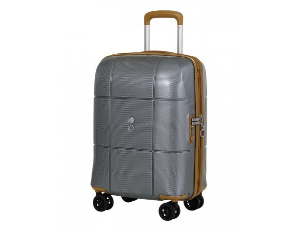 Suitcase  Echolac Atlas Pro 4-wheel, 40x55x23 cm, silver (1124TS080919200)
