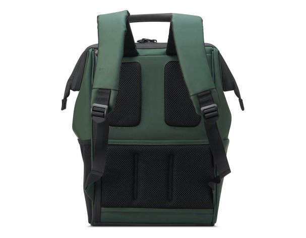 Backpack Delsey Turenne Soft, 35x38.5x17.5 cm, green (00163261013)