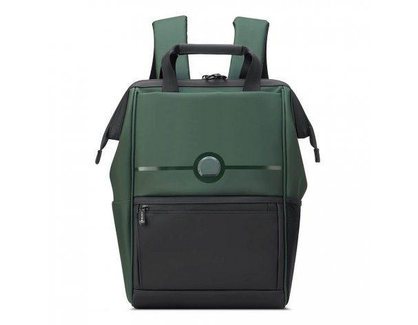 Backpack Delsey Turenne Soft, 35x38.5x17.5 cm, green (00163261013)