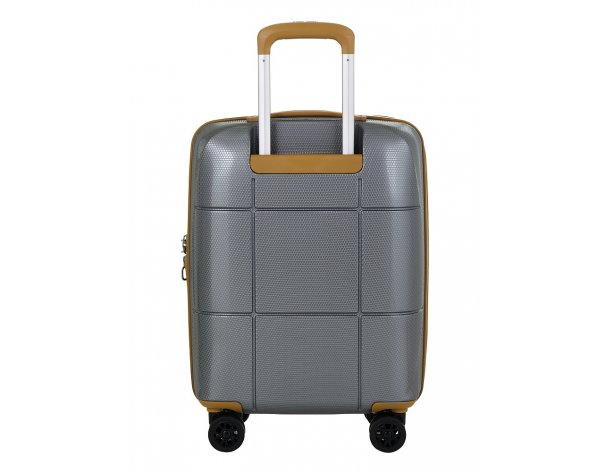 Suitcase  Echolac Atlas Pro 4-wheel, 40x55x23 cm, silver (1124TS080919200)
