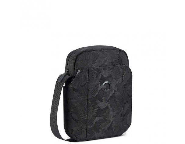 Сумка мужская Delsey Picpus, 24x19x6 см, черный камуфляж (00335410810)