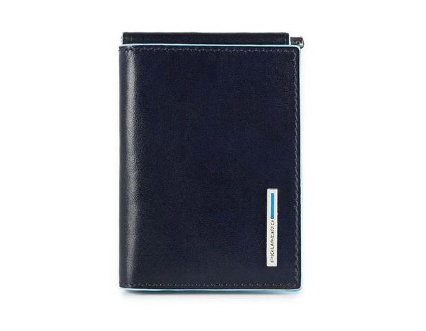 Wallet Piquadro Blue Square, 8x2x10 cm, genuine leather, blue (1911084)