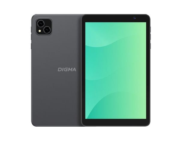 Планшет Digma G8 3/32 Gb SC9863A 4G, 1280x800, Android 15 Go, темно-серый (2107287)