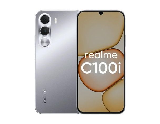Смартфон Realme C100i 4/128Gb, RMX5377, NFC, IPS, 120Гц, 7000мAч, серебристый (2176158)