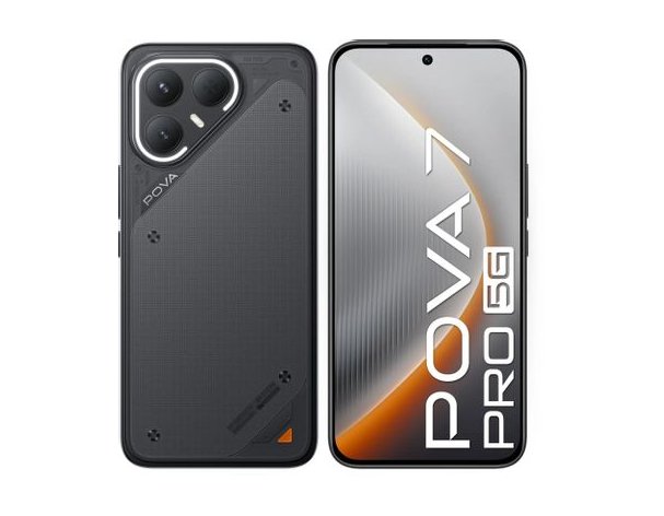 Smartphone Tecno Pova 7 Pro 5G 12/256Gb, NFC, OLED, 144Hz, 6000mAh, Black (2114277)