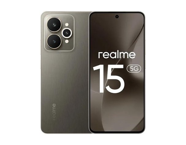 Смартфон Realme 15 12/256Gb, RMX5106, NFC, AMOLED, 144Гц, 7000мAч, черный (2137166)