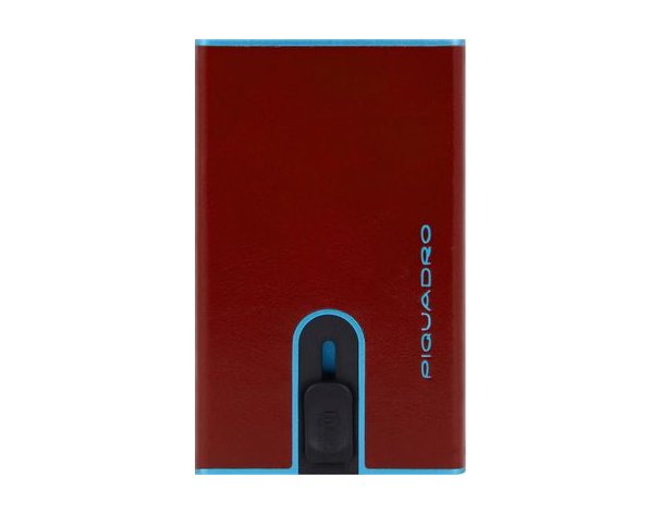 Case credit card Piquadro Blue Square PP4825B2BLR/CU4, genuine leather, tobacco (2011807)