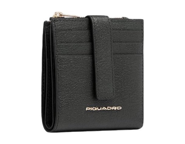 Case credit card Piquadro Patricia PP6843W140R/N, genuine leather, black (2090345)