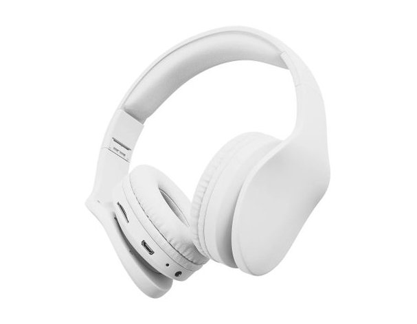 Наушники Digma BT-17, Bluetooth, накладные, белый (1930380)