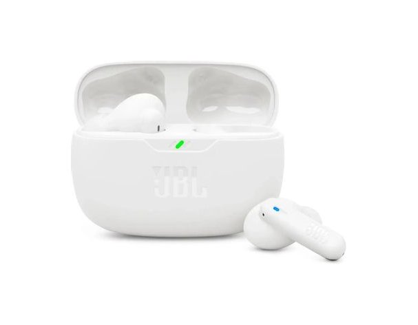 Наушники JBL Wave Beam 2, Bluetooth, внутриканальные, белый [jblwbeam2wht]