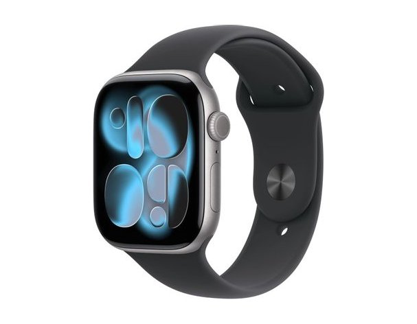 Смарт-часы Apple Watch Series 11 A3333, 46мм, черный/серый космос (2155877)