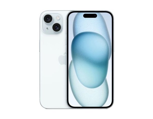 Смартфон Apple iPhone 15 128Gb, A3090, NFC, OLED, 60Гц, голубой