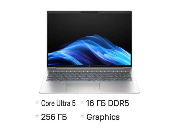 Laptop HP ProBook 4 G1i, 16, IPS, Intel Core Ultra 5 225U 1.5Hz, 12-core, 16GB DDR5, 256GB SSD, Intel Graphics, Windows 11 Pro, silver [bb3q4ut]