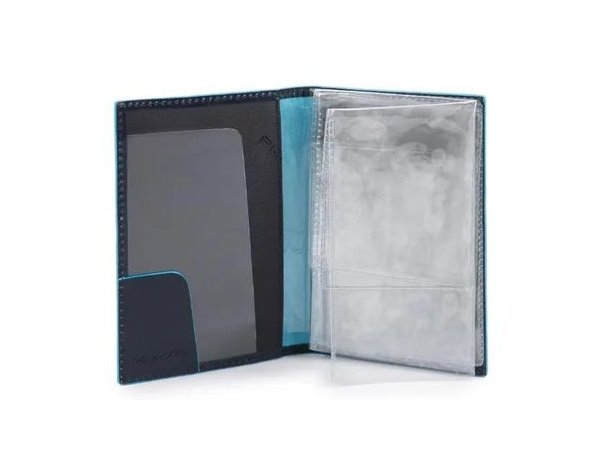 Cover document Piquadro Blue Square, genuine leather, blue (1700211)
