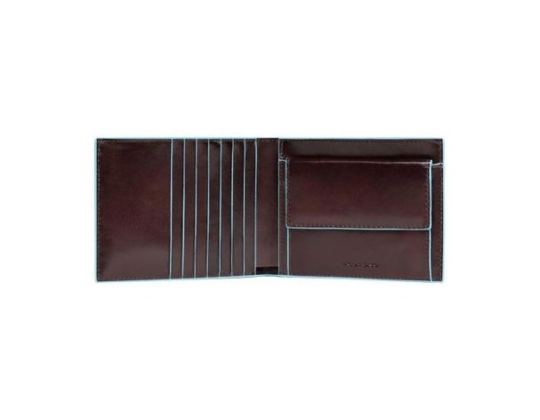 Wallet for men Piquadro Blue Square, genuine leather, brown (472405)