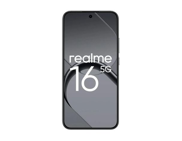Смартфон Realme 16 5G 8/256Gb, RMX5171, NFC, AMOLED, 120Гц, 7000мAч, черный (2176153)