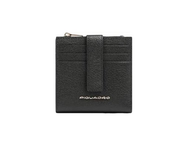 Case credit card Piquadro Patricia PP6843W140R/N, genuine leather, black (2090345)