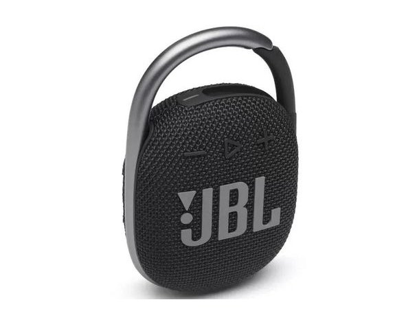 Колонка портативная JBL Clip 4, 5Вт, черный [jblclip4blk]