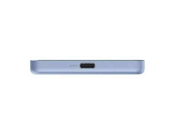 Аккумулятор внешний Xiaomi Super Slim Magnetic, 5000мAч, голубой (2156474)