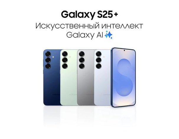 Смартфон Samsung Galaxy S25+ 12/512Gb, SM-S936B, NFC, AMOLED, 120Гц, 4900мAч, серый