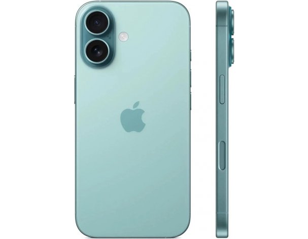 Смартфон Apple iPhone 16 128Gb, A3287, бирюзовый