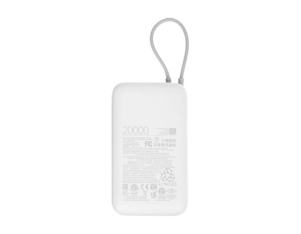 Аккумулятор внешний Xiaomi BHR9738GL, 20000мAч, светло-серый (2131058)
