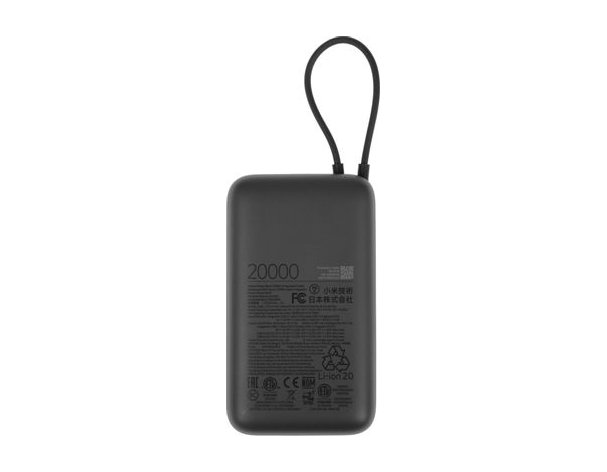 Аккумулятор внешний Xiaomi BHR9740GL, 20000мAч, темно-серый (2131248)