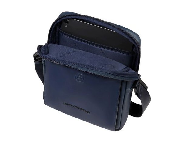 Men's bag Piquadro Ael, genuine leather, blue (2136391)