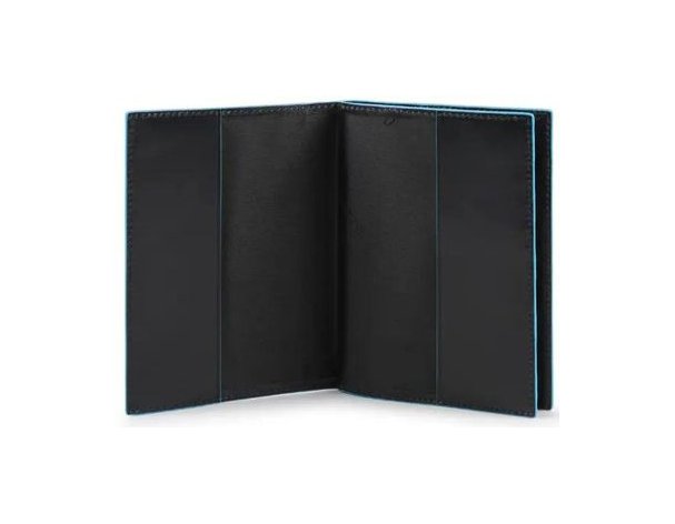Обложка для документов Piquadro Blue Square, натуральная кожа, черный (1554592)