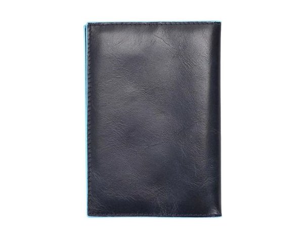 Passport cover Piquadro Blue Square, genuine leather, blue (1499838)