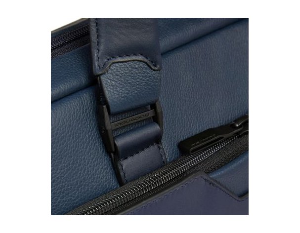 Men's business bag Piquadro Ael, genuine leather, blue (2136422)