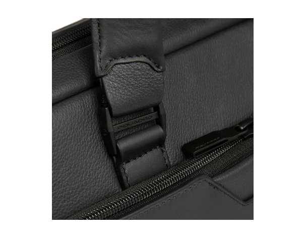 Men's business bag Piquadro Ael, genuine leather, black (2136424)