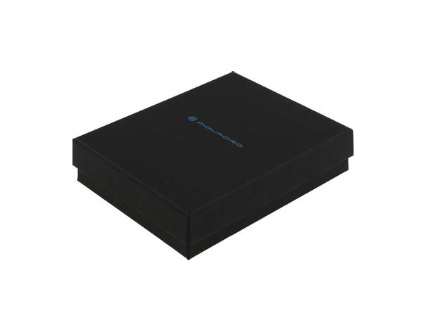 Men's wallet Piquadro Blue Square, genuine leather, black [pu257b2r/n]