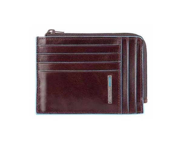 Credit card case Piquadro Blue Square, genuine leather, brown (442724)