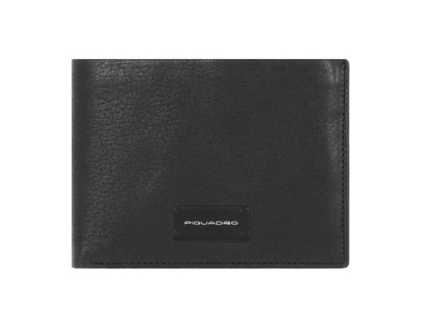 Wallet for men Piquadro Harper, genuine leather, black (1580936)