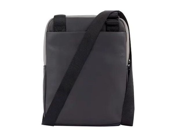 Bag men's Piquadro Urban, genuine leather, black /grey (1701197)