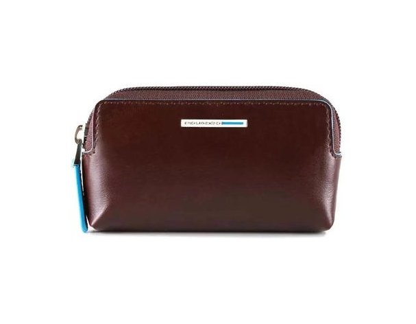 Key bag Piquadro Blue Square, brown, genuine leather