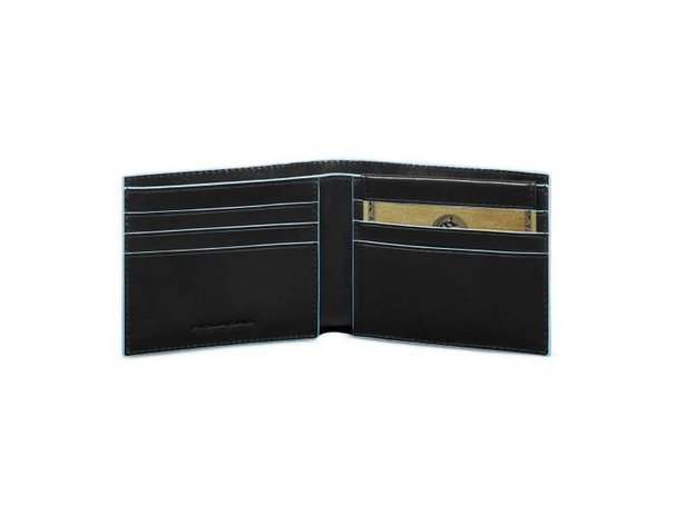 Кошелек мужской Piquadro Blue Square, черный, кожа натуральная