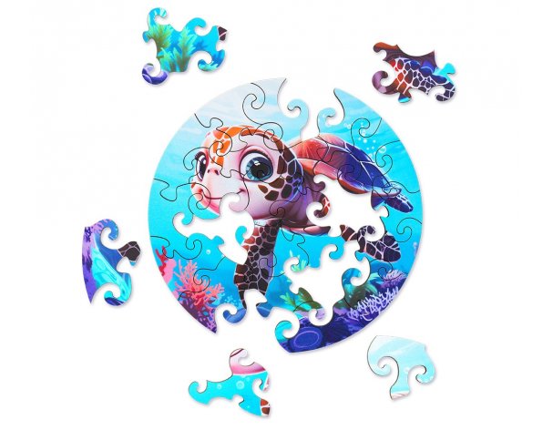 Пазл деревянный Active Puzzles Любопытная черепашка