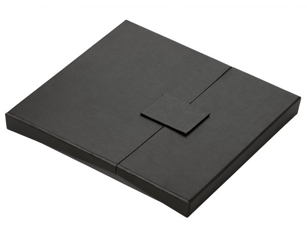 Gift set Lettertone Tesla with an A5 notepad, pen, and 10,000 mAh power bank, black