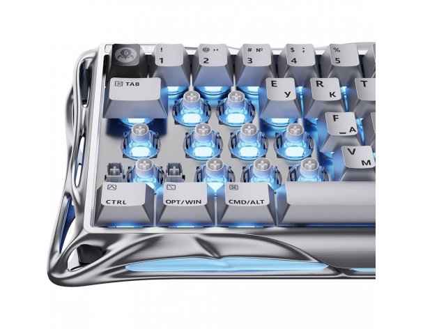 Клавиатура GravaStar Mercury V60Pro XTAL SLV RU, серебристый
