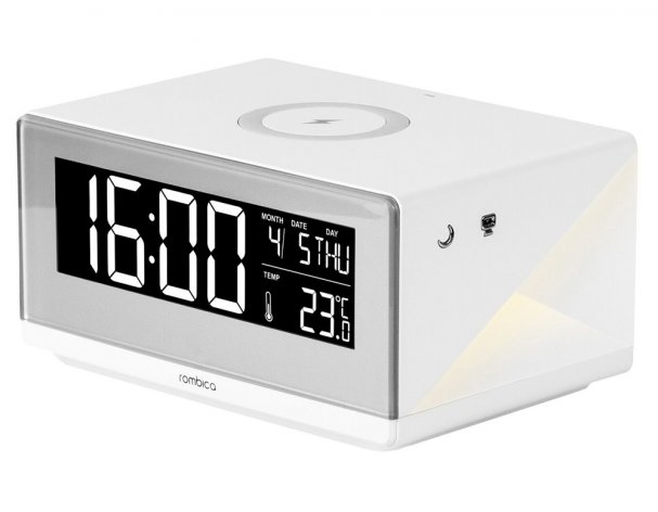 Часы с беспроводным зарядным устройством Rombica Timebox 2 белый RA-241709