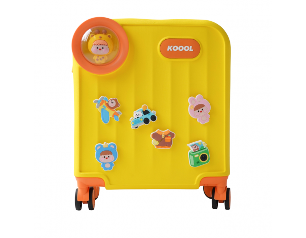 Children's suitcase Koool Family 21x37x46 cm, yellow
