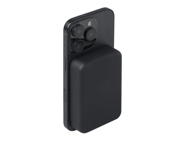 External wireless magnetic battery Qjet MagnifIQ with QC\PD, 10000 mAh, 15W, black (597127)